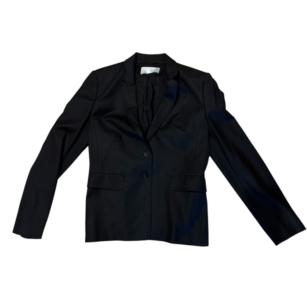 VINTAGE Hugo Boss Textured Chic Black Blazer